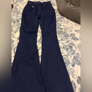 SHEIN Dark Blue Boot Cut Jeans